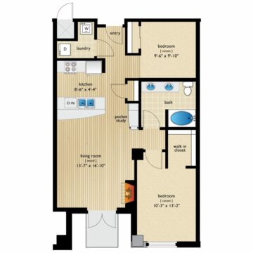 Apartment 604 floor plan