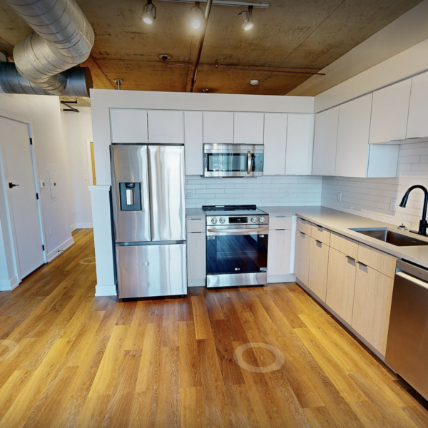Interior of Platte Floor Plan Kitchen with stainless steel appliances